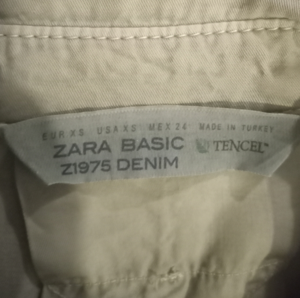 "Zara" Basic Denim Top - image 4